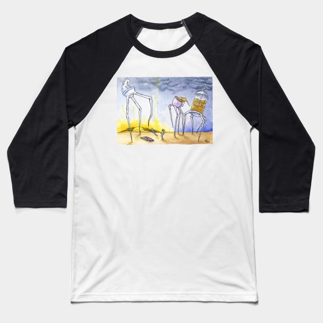 Breakfast with Dali Baseball T-Shirt by ScottBokma